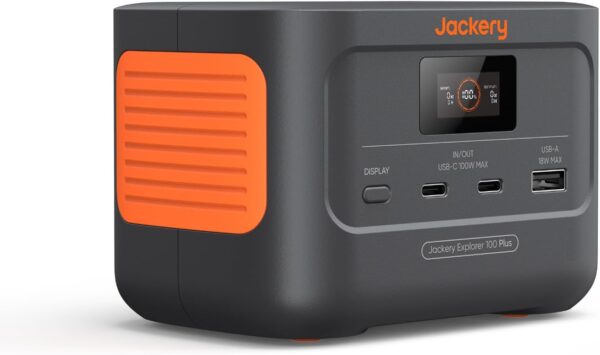 Explorer 100 Plus, 99Wh/31000mAh Portable Power Station with LiFePO4 Battery 128W Output