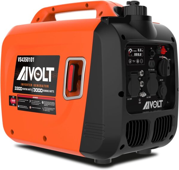 AIVOLT 3300W Petrol Inverter Generator 4 Stroke Portable Generator for Camping