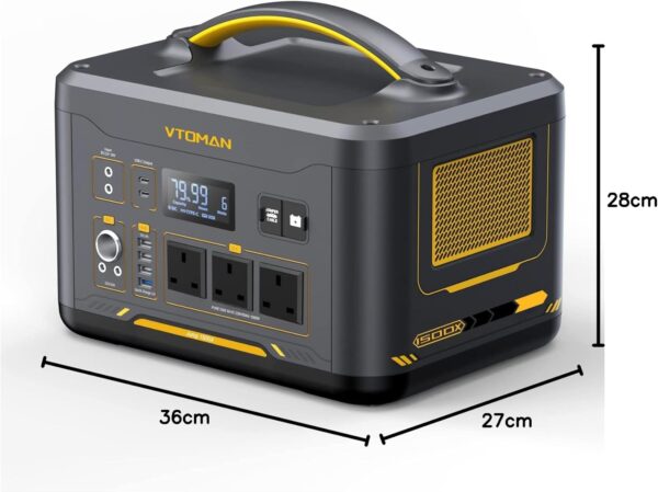 Jump 1500X Portable Power Station 1500W - 828Wh LiFePO4 Battery Power Station Solar Generator - Image 2
