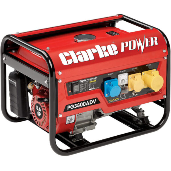 Clarke PG3800ADV 3kVA Dual Voltage Petrol Generator