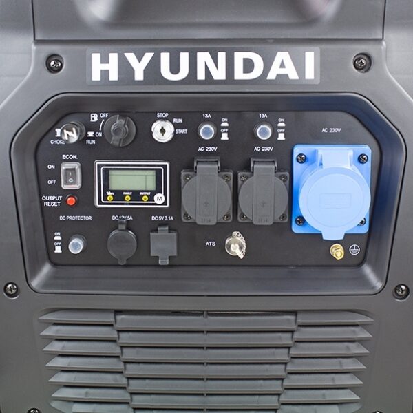 Hyundai HY6500SEi Petrol Inverter Generator Electric Start - Image 2